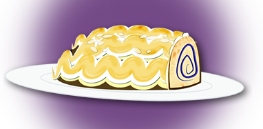 Bûche de Noël à la myrtille